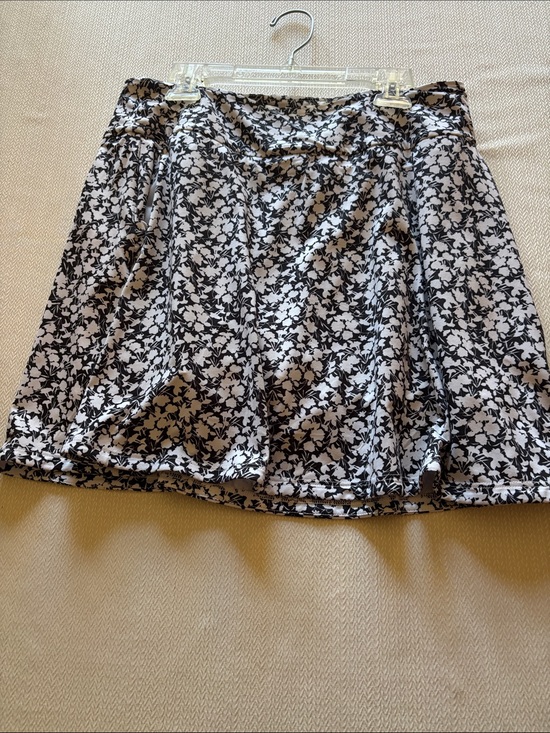 adidas Dresses & Skirts - adidas Black & White Floral Full Mini Skort